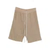 Rick Owens Drkshdw Drawstring Elastic-waist Shorts In Neutral