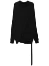 Rick Owens Drkshdw Shround T-shirt In Black