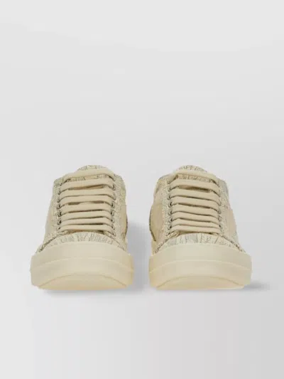 Rick Owens Drkshdw Silhouette Sneaker With Textured Rubber Sole