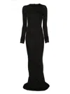 Rick Owens Drkshdw Simple Edfu Gown Dress In Black