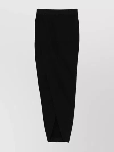 Rick Owens Drkshdw Skirt Column Overlapping Front Design In Black