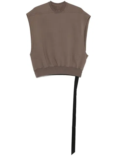 Rick Owens Drkshdw Sl Jumbo Tatlin Sweatshirt In Brown