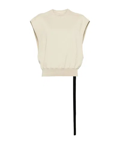 Rick Owens Drkshdw Sl Tatlin Cotton Tank Top In White