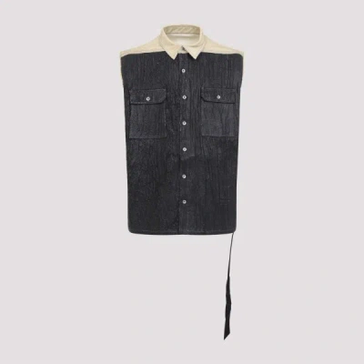 Rick Owens Drkshdw Sl Tommy Jumbo Jacket L In Black