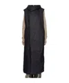 Rick Owens Drkshdw Sleeveless Cotton Coat In Black