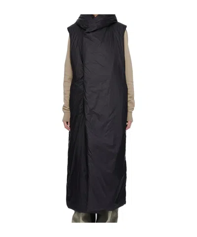 Rick Owens Drkshdw Sleeveless Cotton Coat In Black