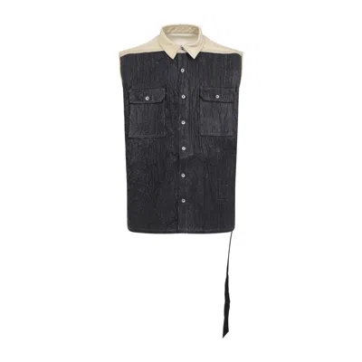 RICK OWENS DRKSHDW DRKSHDW BY RICK OWENS SLEEVELESS COTTON JACKET