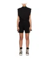 Rick Owens Drkshdw Sleeveless Jersey Playsuit In Black