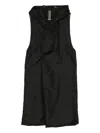 Rick Owens Drkshdw Sleeveless Padded Coat In Black