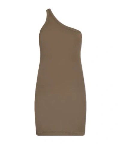 Rick Owens Drkshdw Sleeveless Shirt In Brown