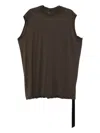Rick Owens Drkshdw Sleeveless T-shirt In Brown