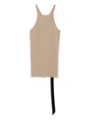Rick Owens Drkshdw Sleeveless Tank Top In Brown