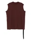 Rick Owens Drkshdw Sleeveless Tank Top In Brown