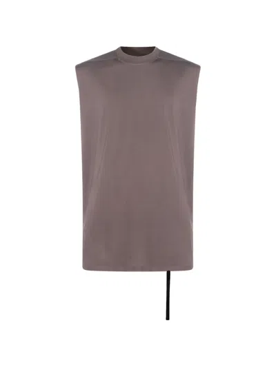 Rick Owens Drkshdw Sleeveless Tank Top In Brown