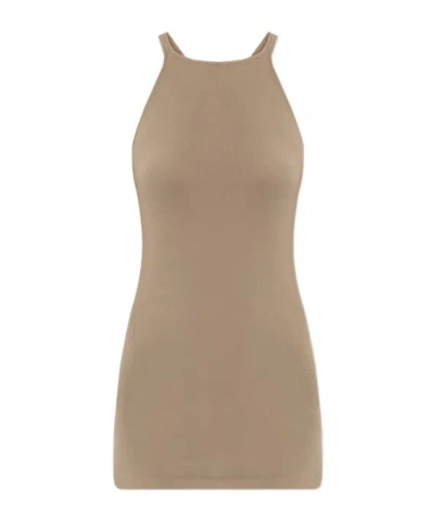 Rick Owens Drkshdw Sleeveless Vest In Brown