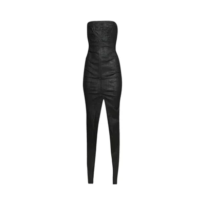 Pre-owned Rick Owens Drkshdw Sliced Bustier Dress 'black' | Women's Size S