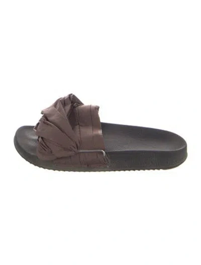 Pre-owned Rick Owens Drkshdw Slides In Brown