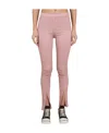Rick Owens Drkshdw Slit-detail Leggings In Pink