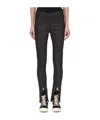Rick Owens Drkshdw Side-zip Ankle-slit Leggings In Black