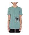 Rick Owens Drkshdw Slogan-patch Cotton T-shirt In Green