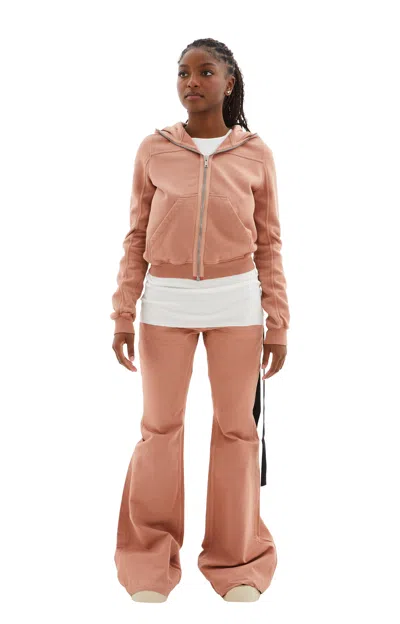 Rick Owens Drkshdw Small Gimp Hoodie In Dark Pink