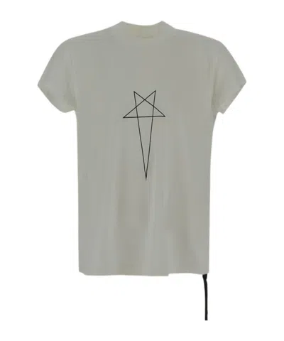 Rick Owens Drkshdw Small Level Cotton T-shirt In Gray
