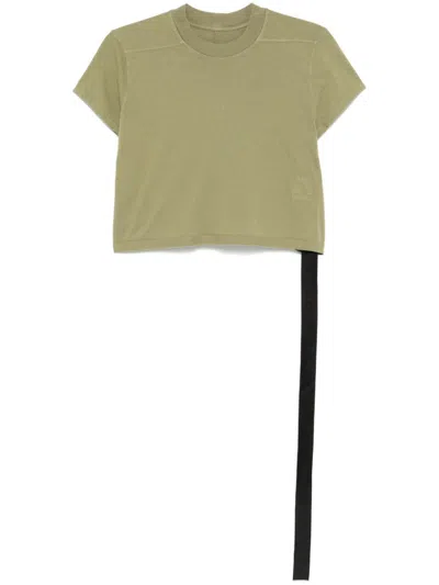 Rick Owens Drkshdw Small Level Cropped T-shirt In 85 Sage