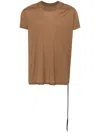 Rick Owens Drkshdw Small Level Organic-cotton T-shirt In Brown
