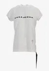 Rick Owens Drkshdw Small Level T Printed T-shirt In White