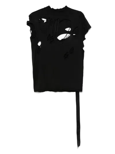 Rick Owens Drkshdw Small Level T-shirt In Black