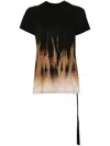 Rick Owens Drkshdw Small Level Printed T-shirt In Black