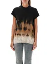 Rick Owens Drkshdw Small Level Printed T-shirt In Black Terra