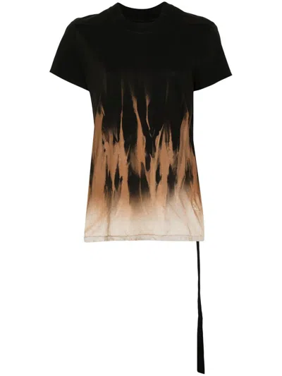 Rick Owens Drkshdw Small Level T-shirt In Black/terra