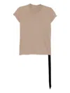 Rick Owens Drkshdw Small Level T-shirt In Brown
