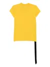 Rick Owens Drkshdw Small Level T-shirt In Yellow