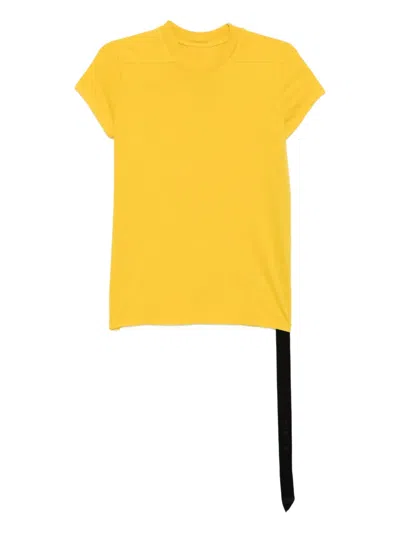 Rick Owens Drkshdw Small Level T-shirt In Yellow