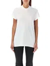 Rick Owens Drkshdw Basic Crew Neck T-shirt In Beige