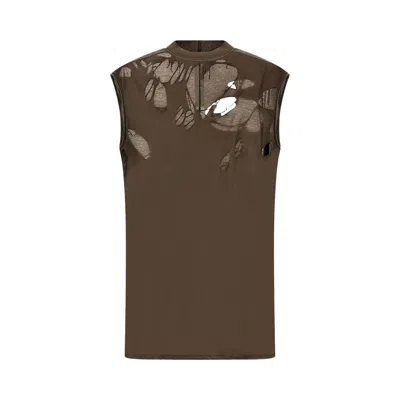 Pre-owned Rick Owens Drkshdw Small Level Tee 'dust' | Grey | Women's Size M