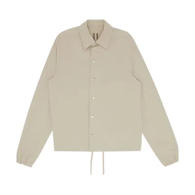 Pre-owned Rick Owens Drkshdw Snap Front Shirt 'pearl' | Tan | Men's Size S