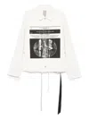 Rick Owens Drkshdw Hollywood Snapfront Opera Printed Jacket In Neutrals