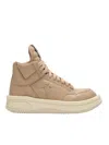 Rick Owens X Converse Turbowpn Leather Platform Sneakers In Cave