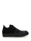 Rick Owens Drkshdw Black Hollywood Hustler Low Sneaks Sneakers In Black