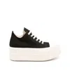 Rick Owens Drkshdw Abstract Canvas Low Sneakers