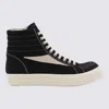 Rick Owens Drkshdw Drkshdw By Rick Owens High-top Sneakers With Calf Leather Accents In Black