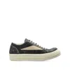 Rick Owens Drkshdw Vintage Sneaks Panelled Lace-up Sneakers In Black