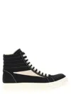 Rick Owens Drkshdw Drkshdw By Rick Owens High-top Sneakers With Calf Leather Accents In Black