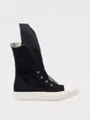 Rick Owens Drkshdw Drkshdw By Rick Owens Man Boot Black Size 9 Textile Fibers In Black