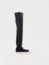 Rick Owens Drkshdw Drkshdw By Rick Owens Woman Boot Black Size 8 Textile Fibers In Black