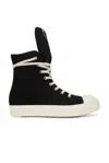 Rick Owens Drkshdw Drkshdw By Rick Owens Hollywood High Top Sneakers Black And Milk In Black & Milk