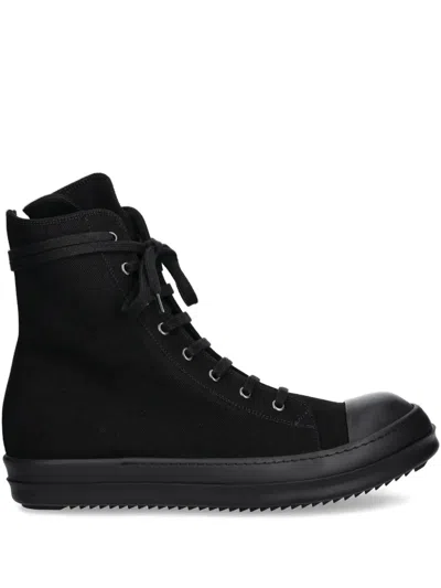Rick Owens Drkshdw Sneaks Side-zip Sneakers In Black